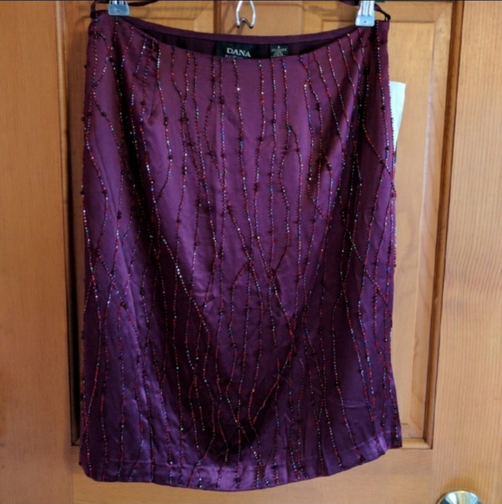 Gorgeous Dana Buchman beaded evening skirt